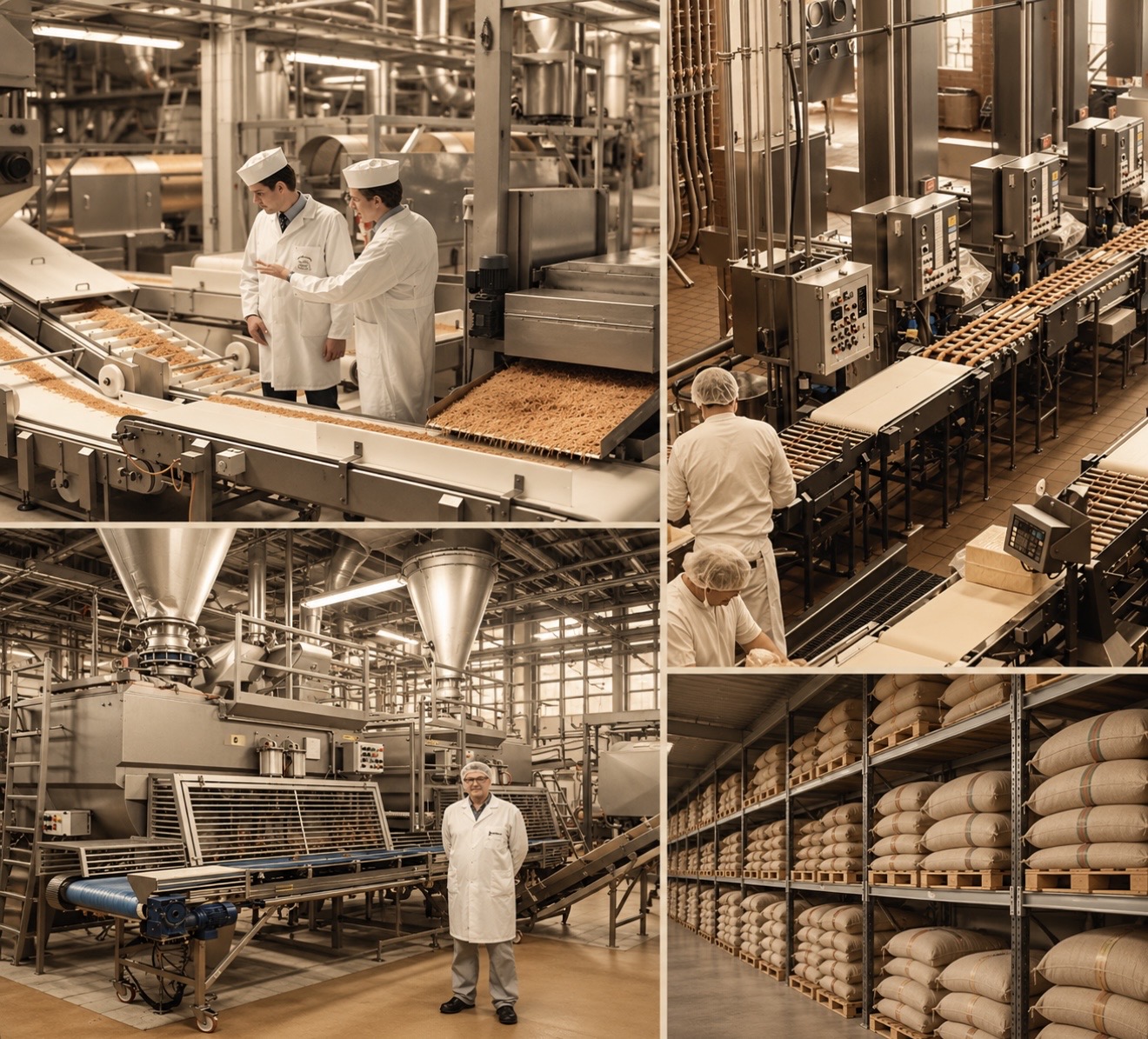 Food manufacturing facilities, production lines and ingredient storage across Asia